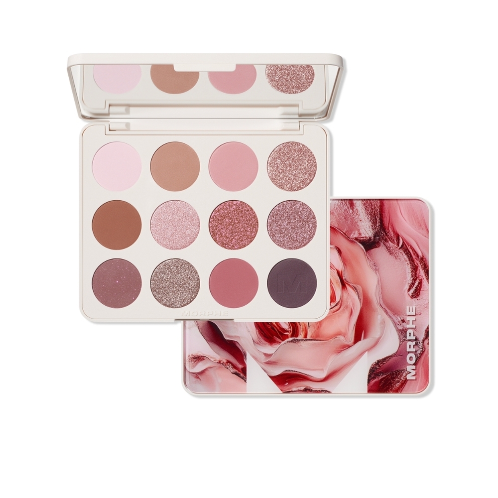 Morphe ChromaPlus 12-Pan Eyeshadow Palette (Rose Frequency) ✨ 🆕
